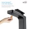 Kibi Infinity Single Handle Bathroom Vessel Sink Faucet with Pop Up Drain C-KBF1007MB-KPW101MB - alternate 8